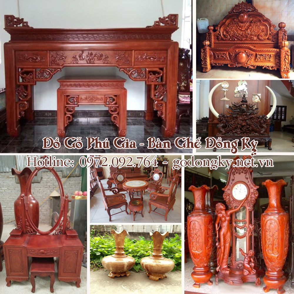 đồ gỗ mỹ nghệ đồng kỵ Phú Gia